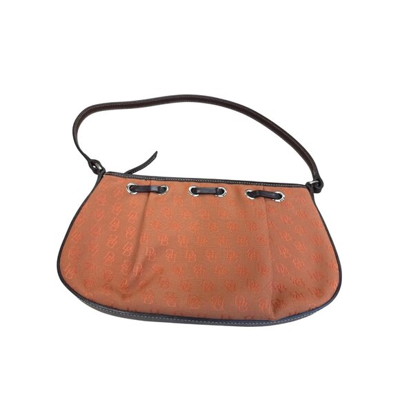 Dooney & Bourke Womens Orange brown satchel handbag small SKU8150 - Picture 1 of 16